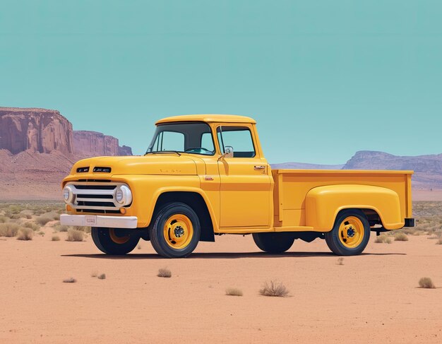 Truck vector on a neutral background