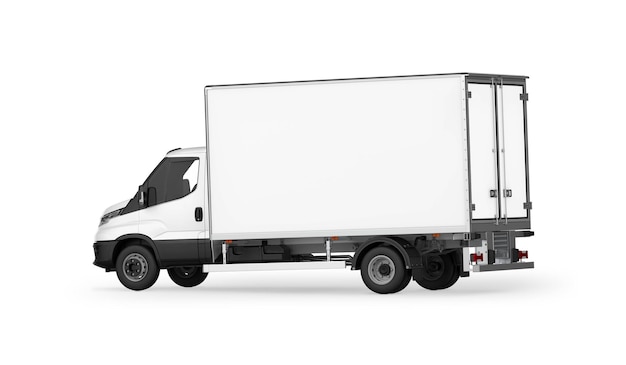 truck on white background