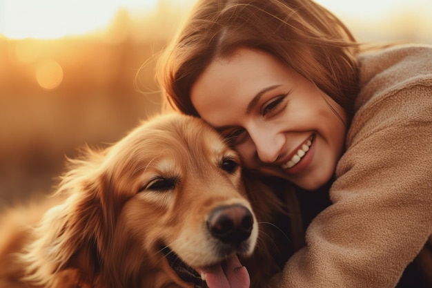 Настоящая связь. Непоколебимая любовь и теплота собаки к своему хозяину.