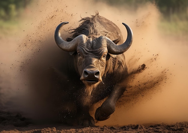 Photo true buffalo