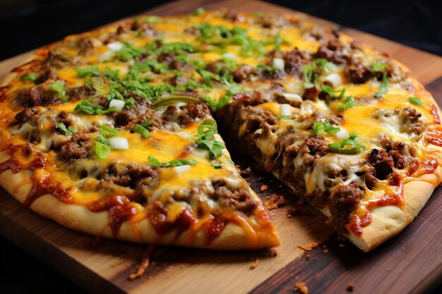 True cheeseburger pizza