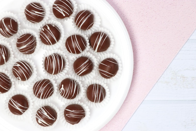 Trufas de Chocolate  Chocolate truffles