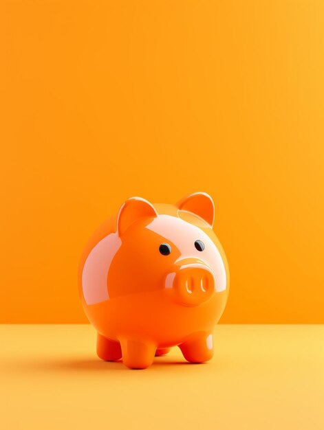 Trustworthy piggy bank banking symbol photorealistic vertical illustration banking and finance ai generated bright illustration with secure saving piggy bank banking symbol