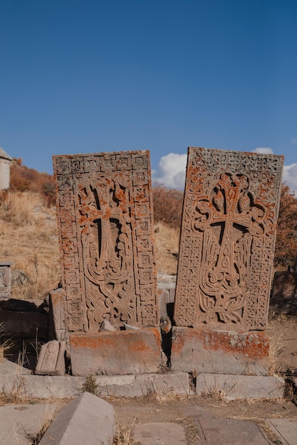 Tsakhat Kar-klooster in de grafsteen van Yerevan