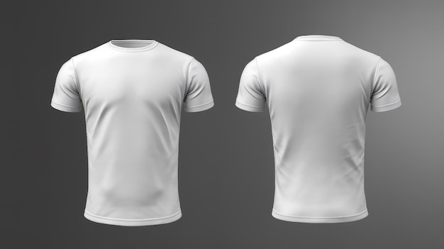 Tshirt back and front view Generative AI