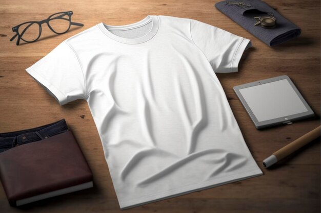 Tshirt background copy space mockup