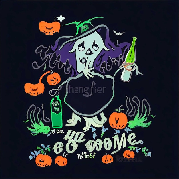 Foto t-shirt design halloween puns incorporare intelligenti giochi di parole a tema halloween nel tuo design black bac