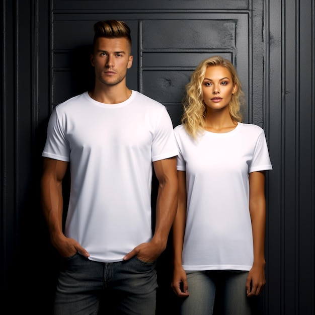 Photo tshirt mockup set