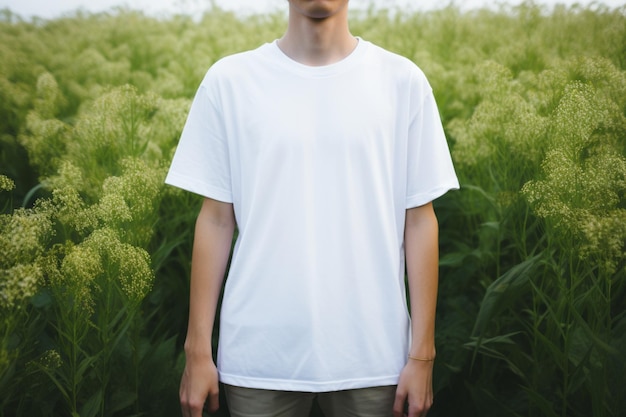 TShirt Mockup with Grass