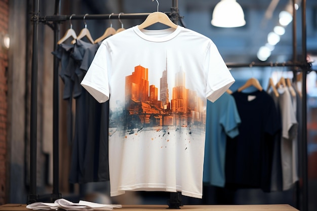 Мокапы футболки с большим размером в стиле Urban
