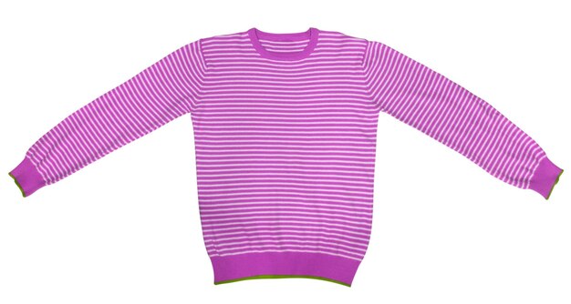 Tshirt Purple and white striped