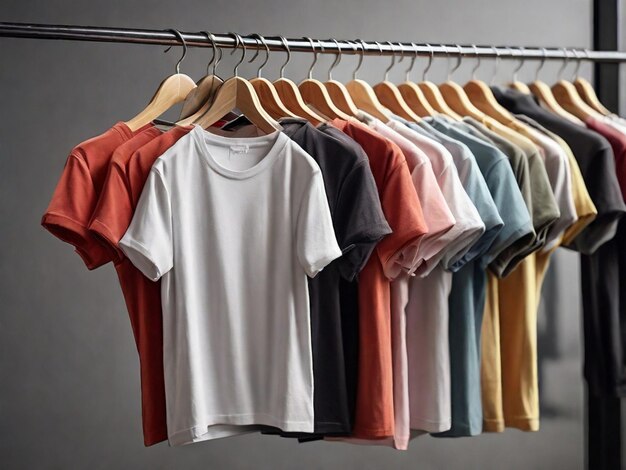 Tshirts on hangers