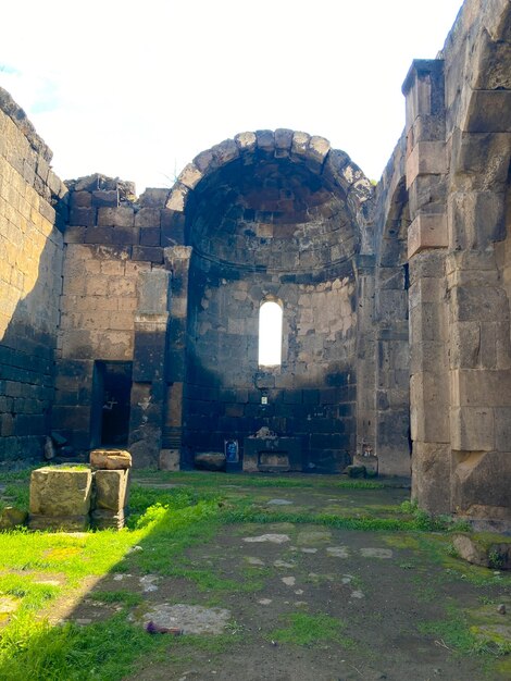 Tsiranavor Church located at the edge of a gorge in the town of Ashtarak Aragatsotn Province Armenia