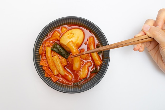 Tteokbokki Korea's representatieve snackvoedsel dat er heerlijk uitziet