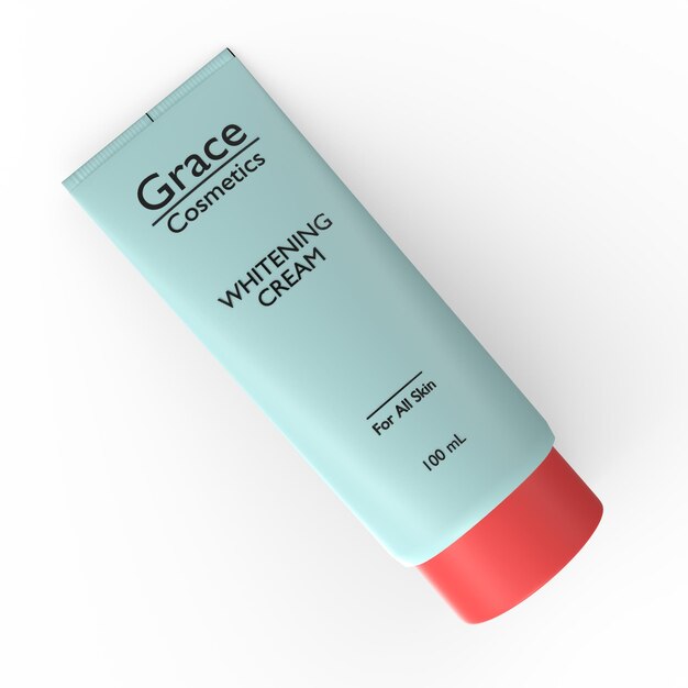 tube of cream 3d modelling