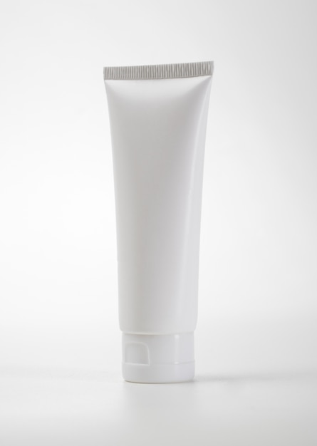 Tube pouch standing white plastic product