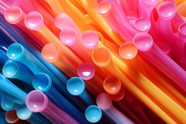 Tubular delights a vibrant 32 colorful background for drinks