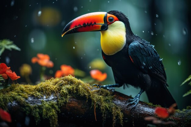 Foto tucan wildlife photography generatieve ai