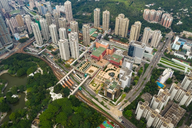 屯門、香港、2018 年 9 月 9 日:- 香港の街並み