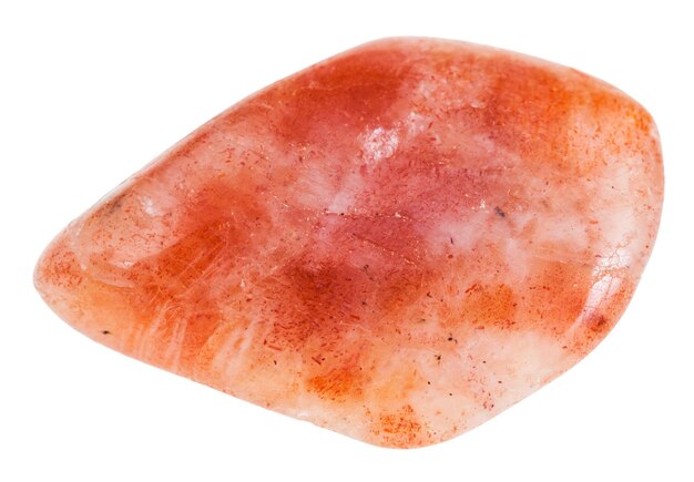 Tuimelde Sunstone Heliolite edelsteen geïsoleerd