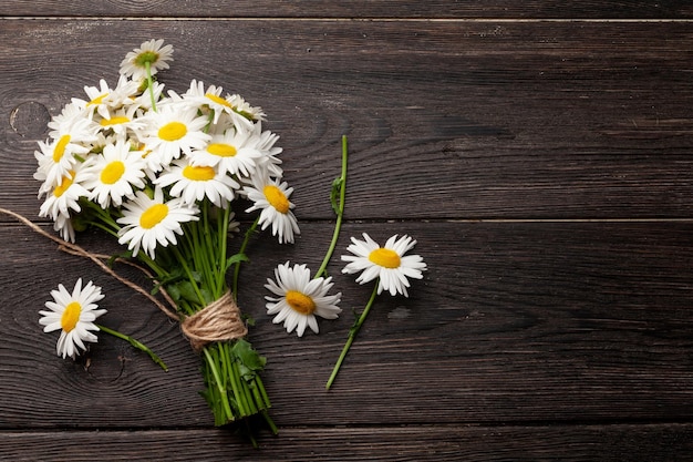 Tuin kamille bloemen boeket