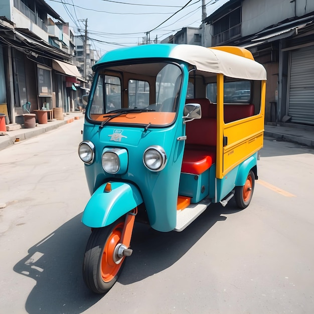 Photo tuk tuk thai taxi auto rickshaw thailand transport tuk tuk vehicle threewheeler thai urban tr