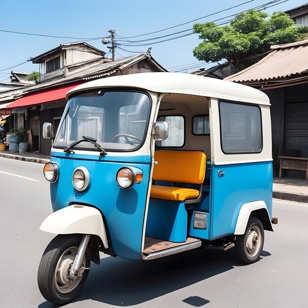 Photo tuk tuk thai taxi auto rickshaw thailand transport tuk tuk vehicle threewheeler thai urban tr