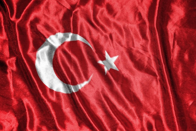 Tukey cloth flag Satin Flag Waving Fabric Texture of the Flag