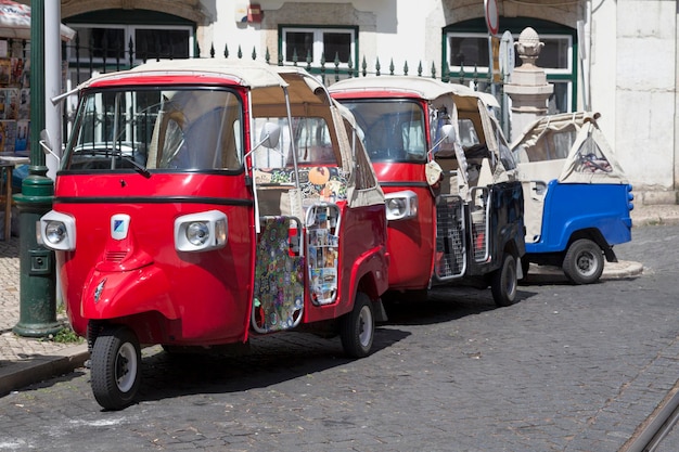 Tuktuks in Lissabon