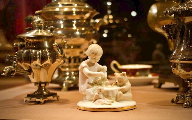 Photo tula samovar tea drinking