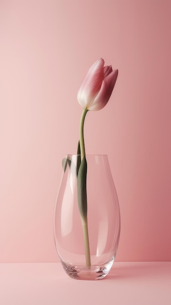 Tulip bloemen achtergrond Stock Illustratie Generatieve AI