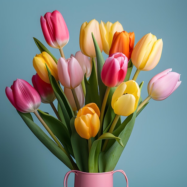 Photo tulip bouquet