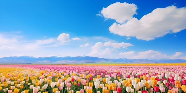 Tulip Fields Alive A Stunning Floral Backdrop for Your Creations