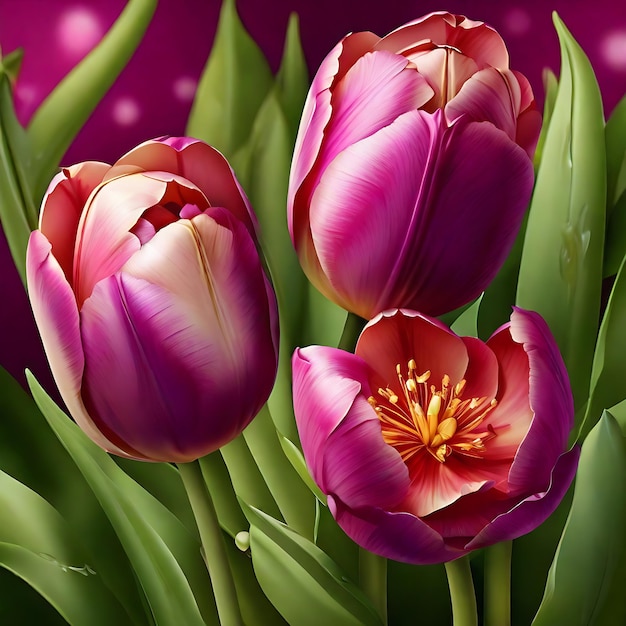 Tulip Flower Design