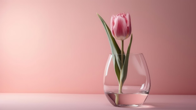 Tulip flowers background Illustration Generative AI