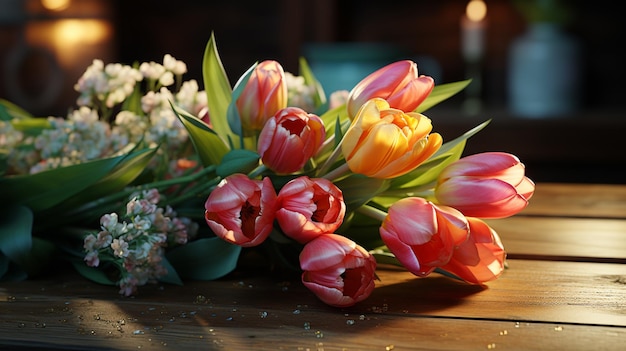 Tulip flowers