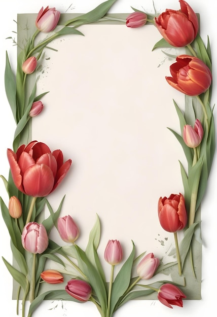 tulip frame background