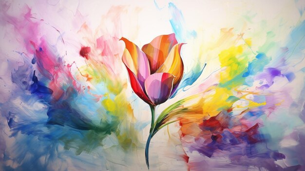 Tulip hd 8k wall paper stock photographic image