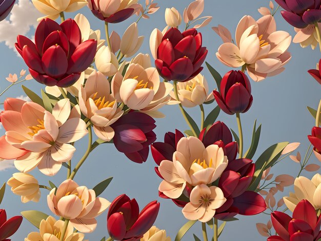 Tulip wallpaper floral background spring tulips tulip garden tulip bouquet vibrant tulips colo