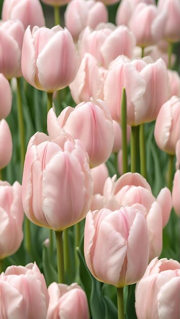 Tulipa aposAngeliqueapos A soft pink double tulip with creamy undertones perfect