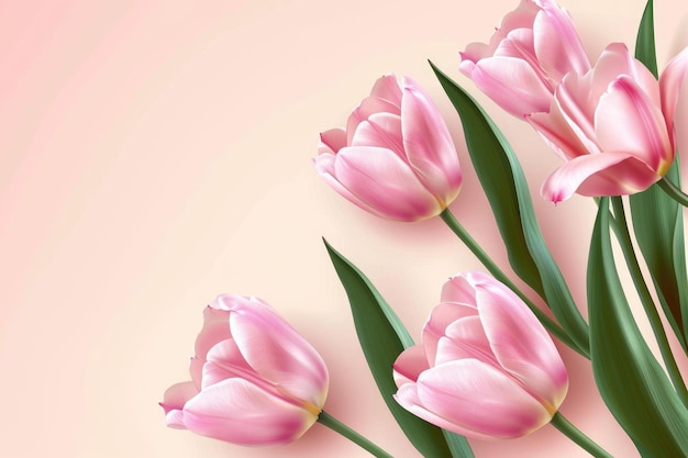 tulips background Generative AI