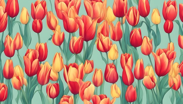 Photo tulips on the bright background