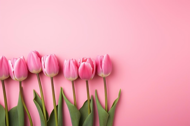 Tulips flower background