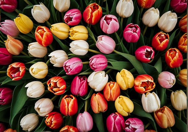 tulips flowers background pattern wallpaper
