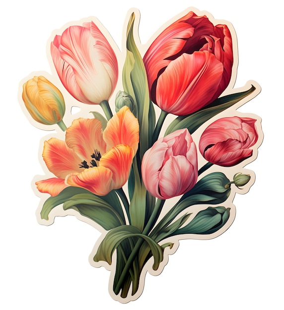 tulp clip art tulp clipart tulpen illustratie bloem clip art tulpen vector hand geschilderde tulp