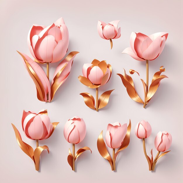 Tulp vector bloem vector bloem illustratie lente bloemen botanische kunst tulp boeket tuin