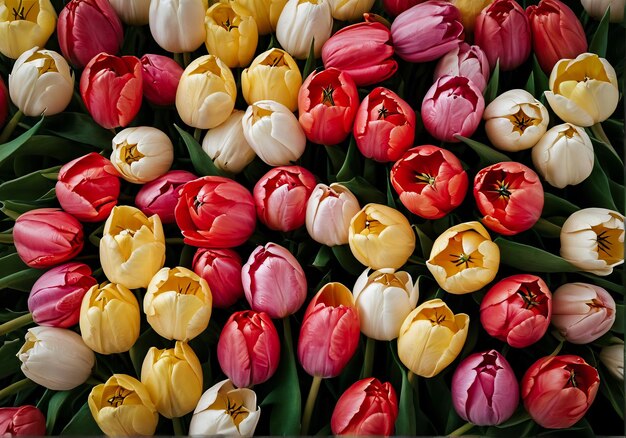 tulpen bloemen achtergrond patroon behang