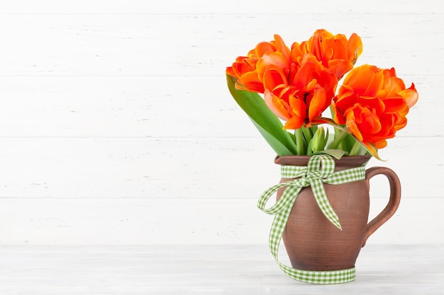 Tulpen bloemen boeket