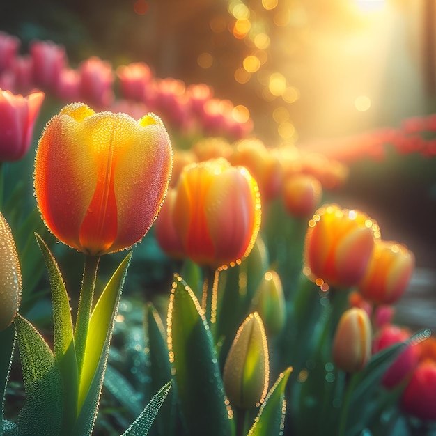 Tulpenbloem illustratie