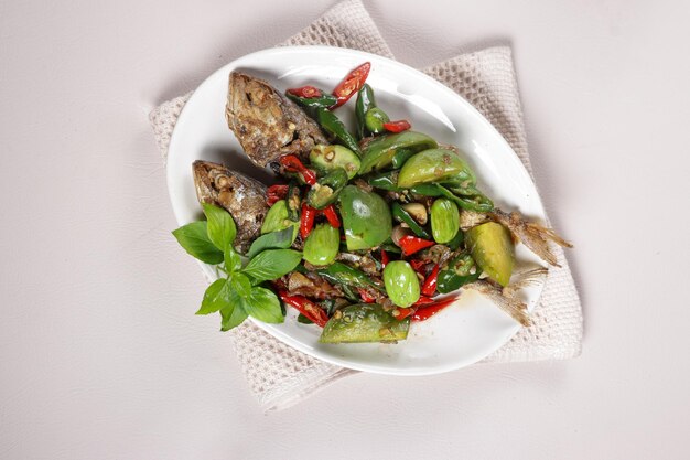Tumis Ikan Peda Stir Fried salted mackerel with spices